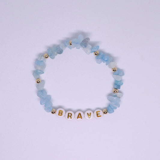 Aquamarine Courage Bracelet