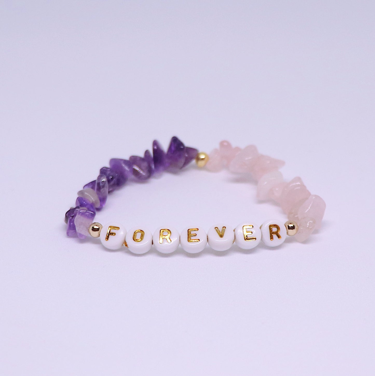 Rose Quartz & Amethyst Loving Harmony Bracelet