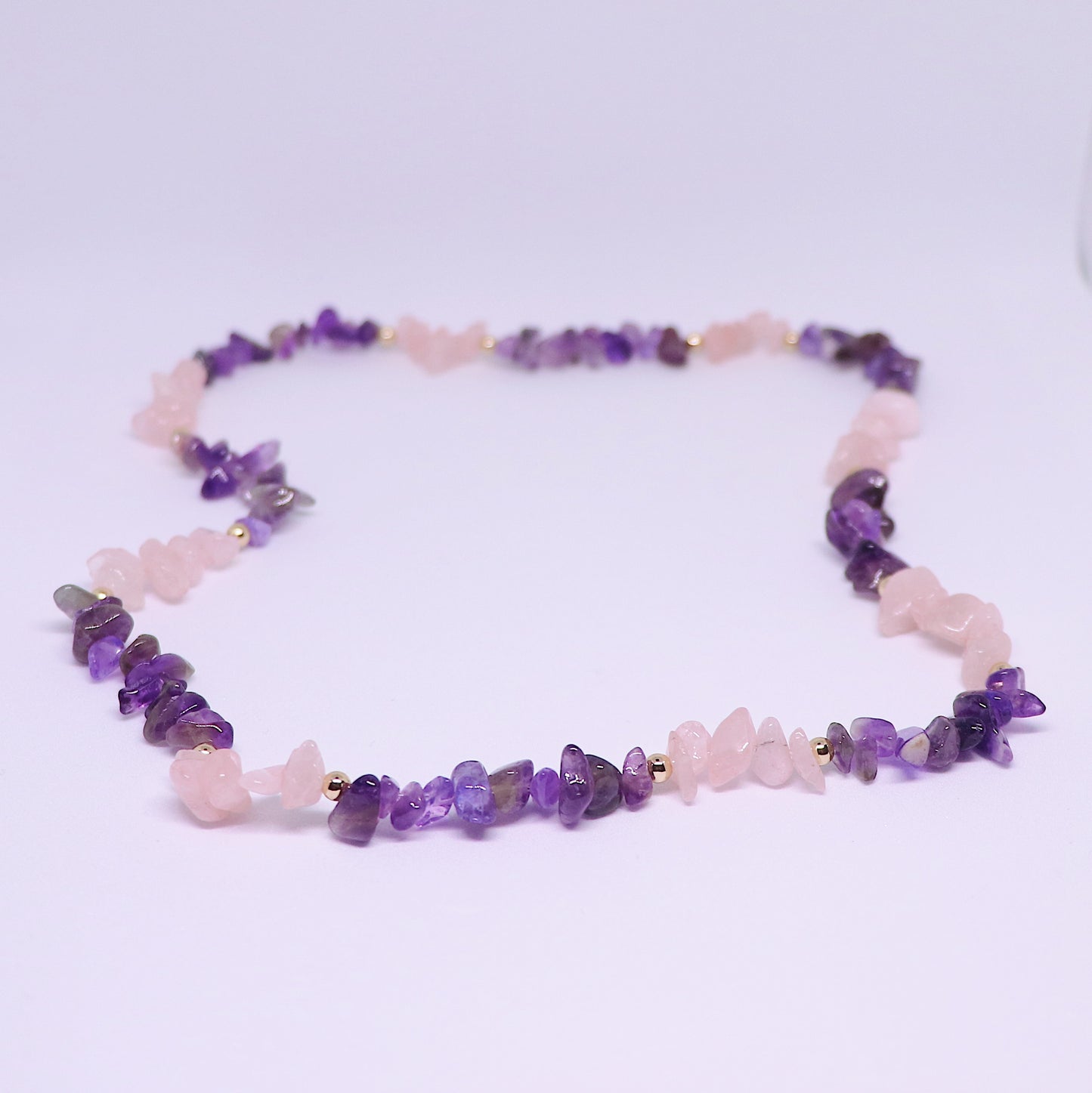 Rose Quartz & Amethyst Loving Harmony Necklace